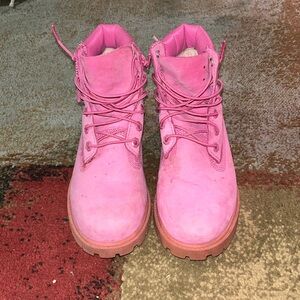 Timberland Pink Construction